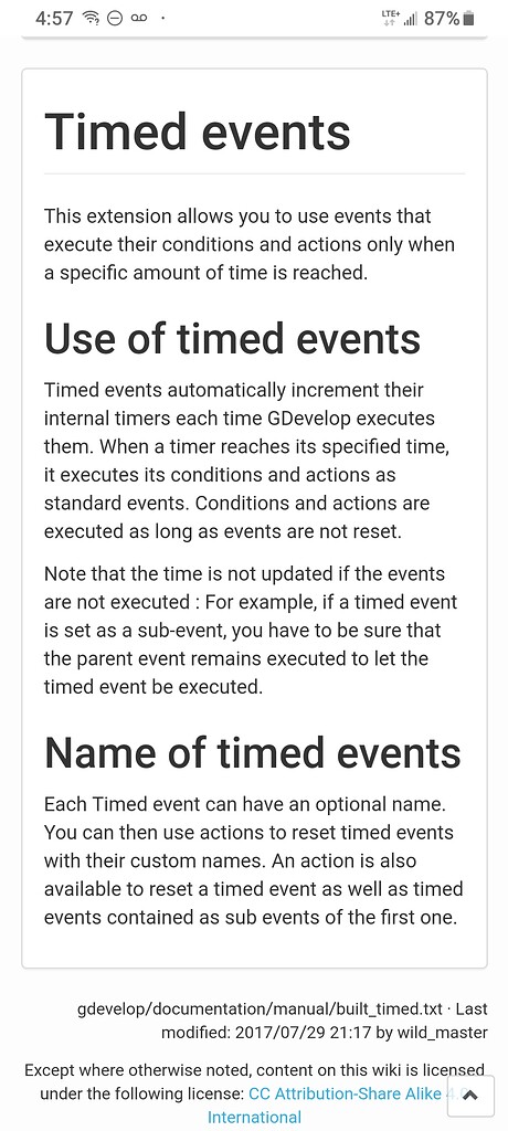 [Solved] How do I download timed events? - How do I...? - GDevelop Forum