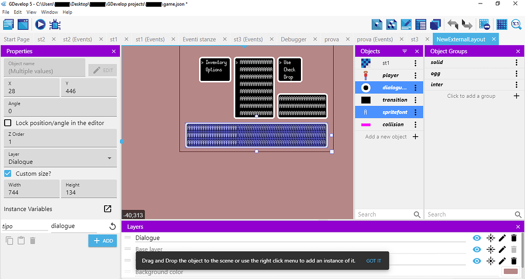 Advice for my spritefont system - How do I...? - GDevelop Forum