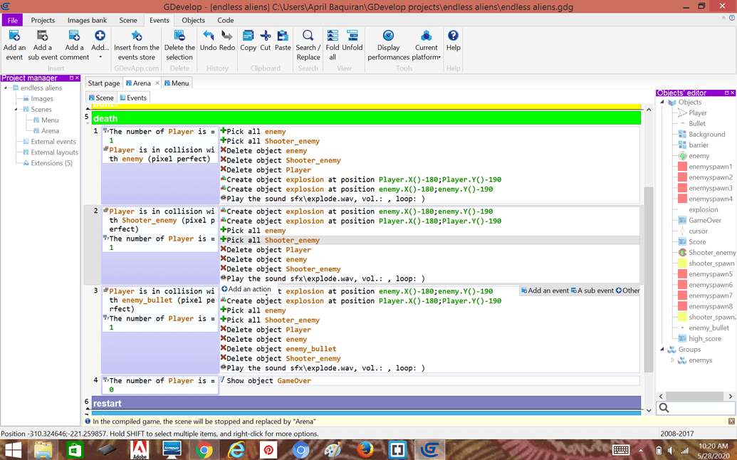 How to make screen shake in gdevelop 4 How do I...? GDevelop Forum