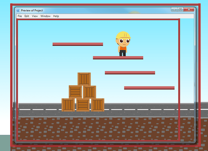 bug - gdevelop preview window size 2.png