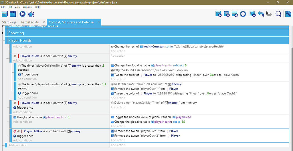 [Solved] Tween won't get removed - How do I...? - GDevelop Forum