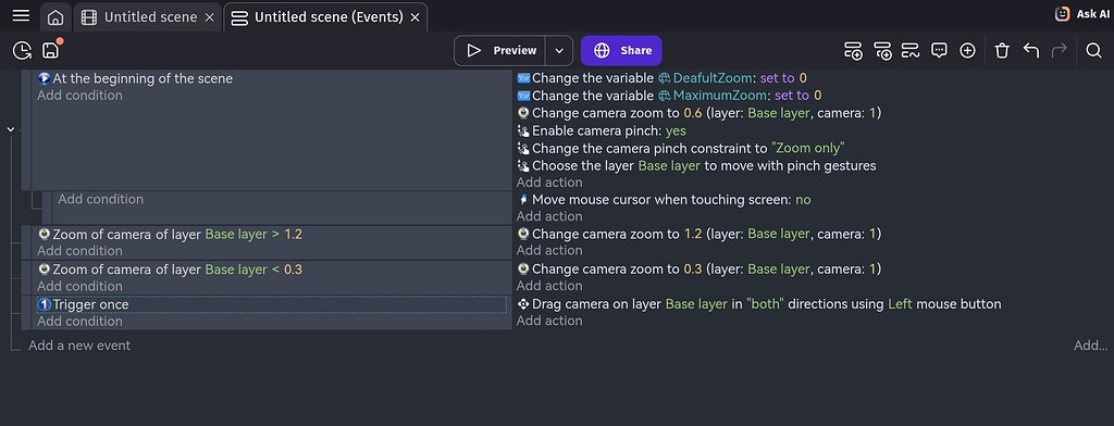 Move and drag camera - How do I...? - GDevelop Forum