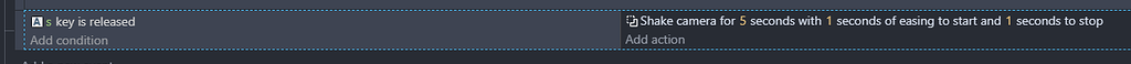 [SOLVED] Camera Shake not working? - How do I...? - GDevelop Forum