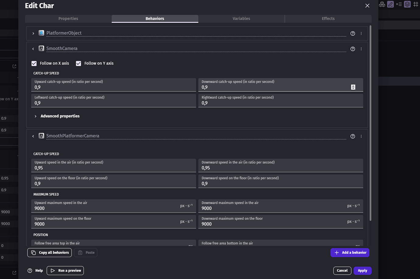 Weird camera behavior - How do I...? - GDevelop Forum