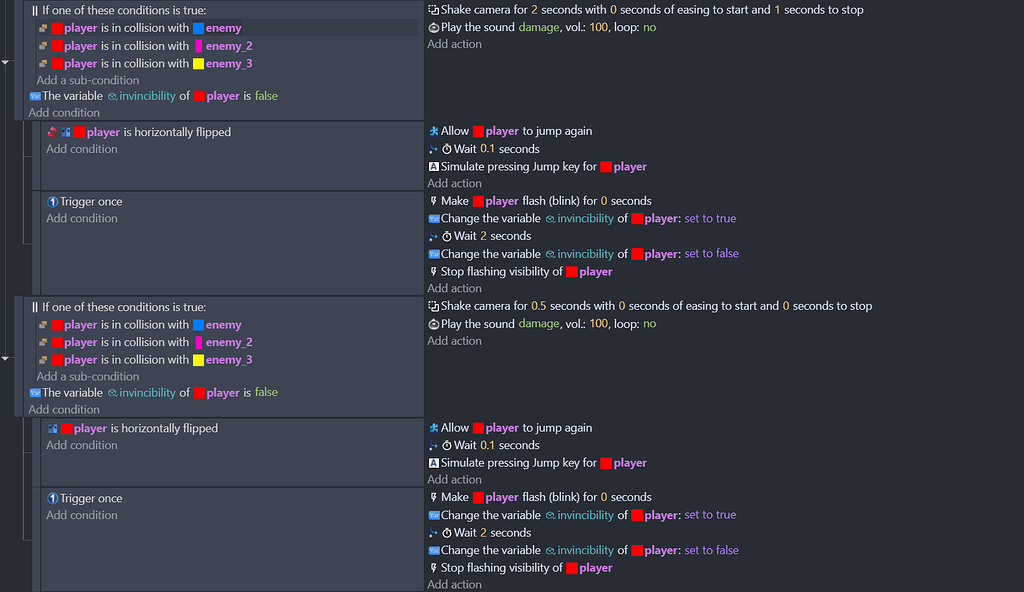 Platformer Knockback not working - How do I...? - GDevelop Forum
