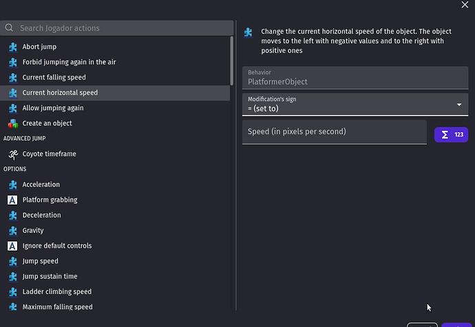 Apply force to Platformer Object - How do I...? - GDevelop Forum