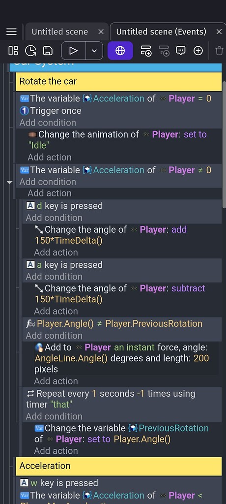 Creating the Car extension Topic - How do I...? - GDevelop Forum