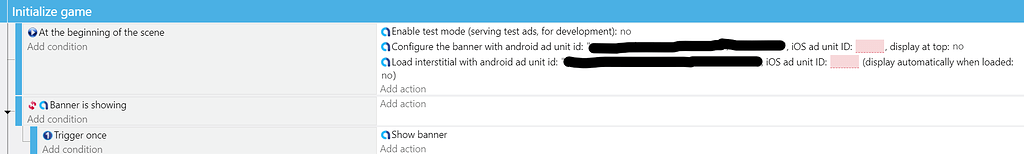 Banner is displayed multiple times - How do I...? - GDevelop Forum