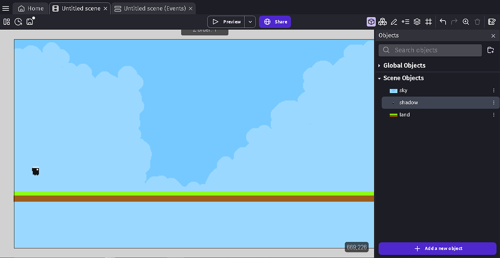 Sprite keeps falling through platform! - How do I...? - GDevelop Forum