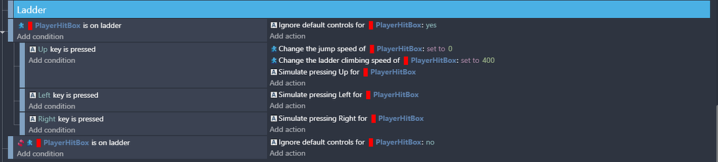 [Solved] Platformer Ladder Climbing issues - How do I...? - GDevelop Forum
