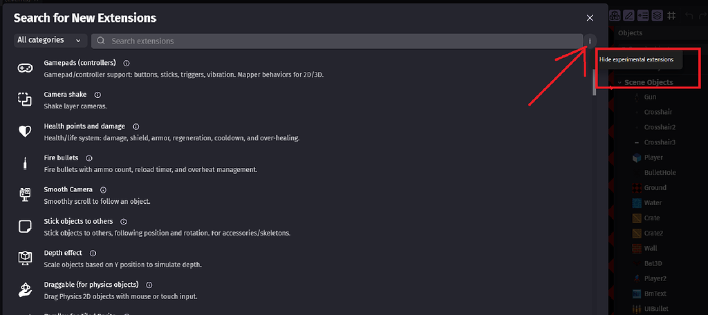 Toggle to show/hide experimental extensions - Page 2 - Feature requests ...