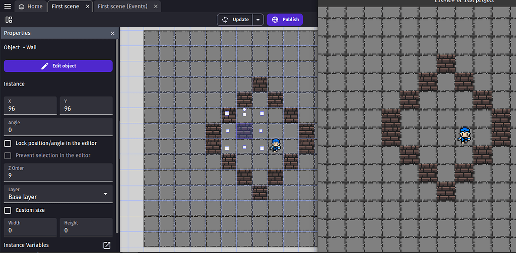 [SOLVED] Cannot change my scene - Bugs reports - GDevelop Forum