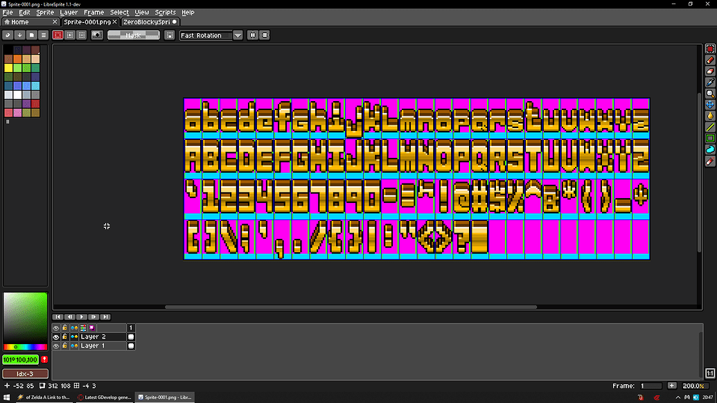Bitmap Font (Converting/Creating/Editing tutorial) - GDevelop general ...