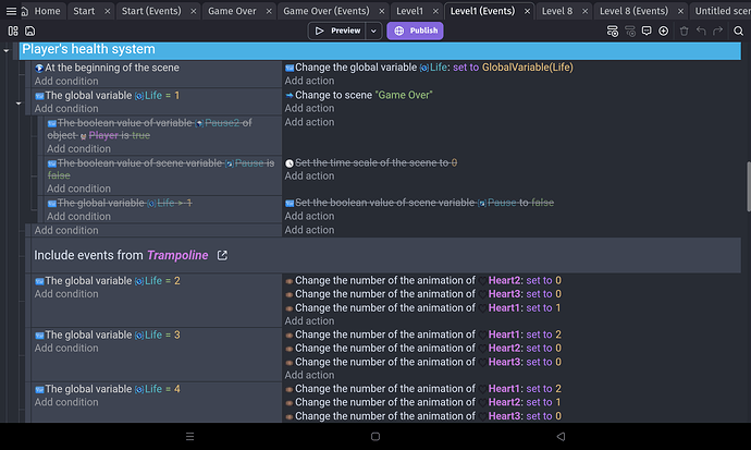 UI not responding as desired in Android - How do I...? - GDevelop Forum