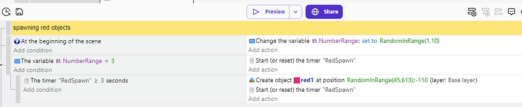 Spawm an object randomly on the scene - How do I...? - GDevelop Forum