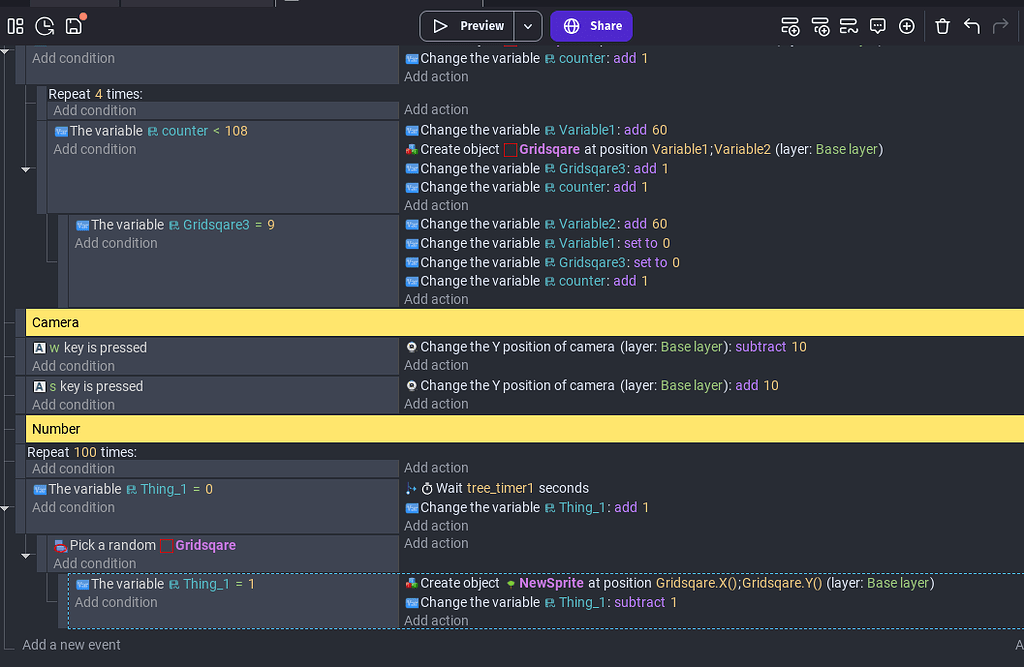 Random generation of object over time (Fixed) - How do I...? - GDevelop ...