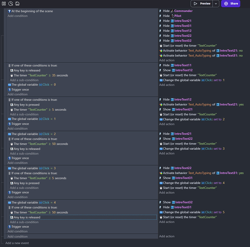 How do I pass from one text to another? - How do I...? - GDevelop Forum