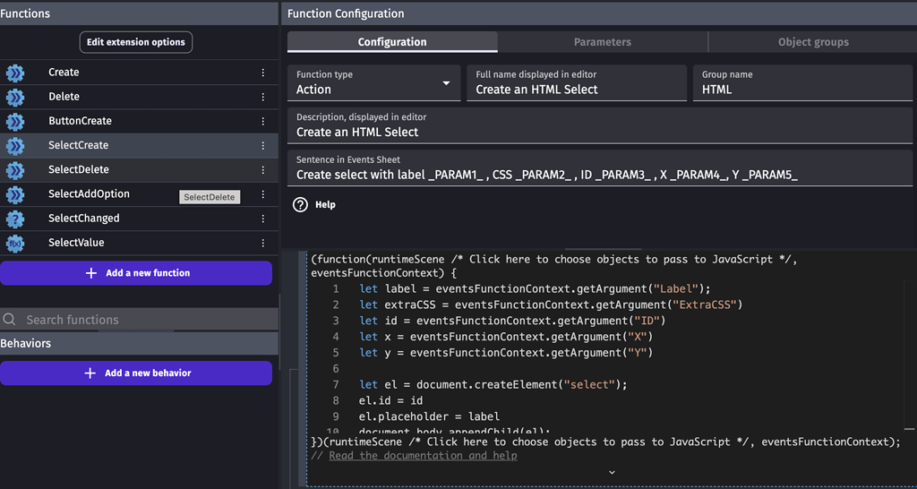 Add Custom DOM Object to Stage - Scene Only - How do I...? - GDevelop Forum