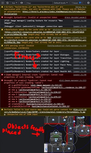 Scene Not loading. (Only additions made before Problem: just adding ...