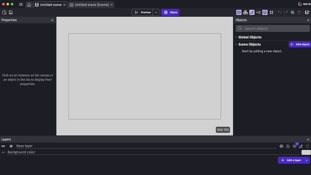 [SOLVED] 3D Editor Button Won't Appear - How do I...? - GDevelop Forum