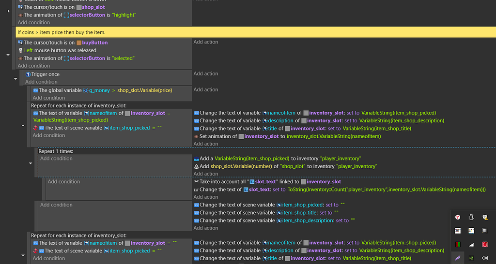 Create inventory How do I...? GDevelop Forum