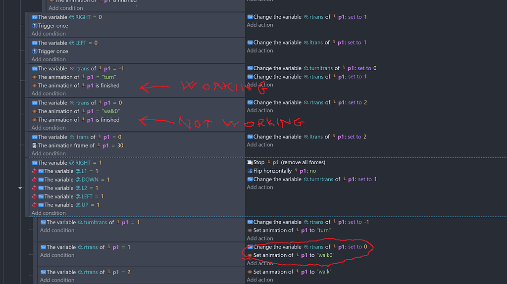 [SOLVED] Animation Finished question - How do I...? - GDevelop Forum