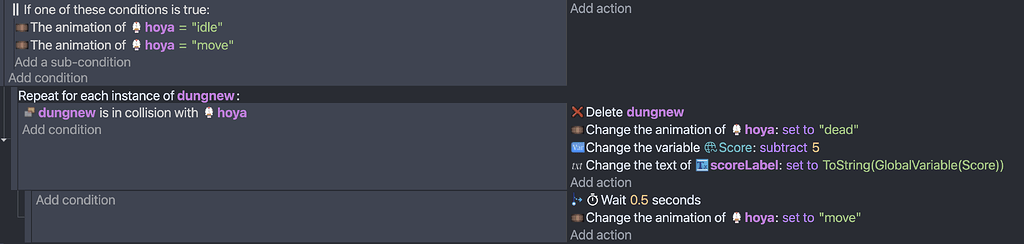 Animation not changing on collision - How do I...? - GDevelop Forum