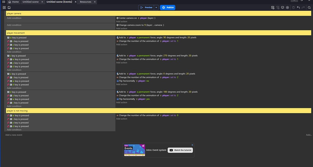 Camera not following character - How do I...? - GDevelop Forum