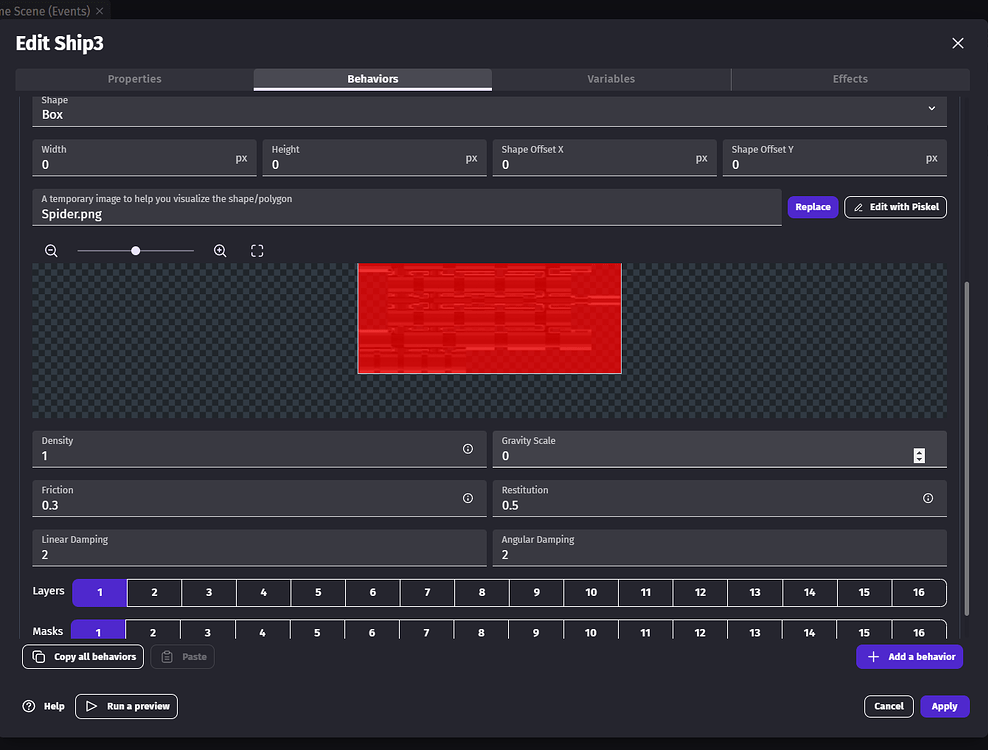 2D Physics objects not colliding correctly - How do I...? - GDevelop Forum