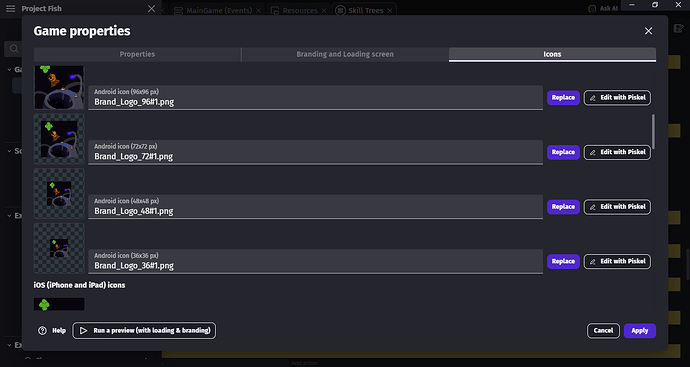 GDevelop 5 - Project Fish - GDevelop Cloud 29_01_2026 11_34_19