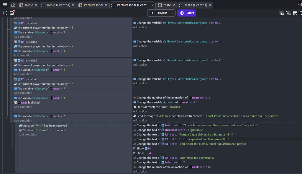 My quiz is going from question 1 to 5 - How do I...? - GDevelop Forum