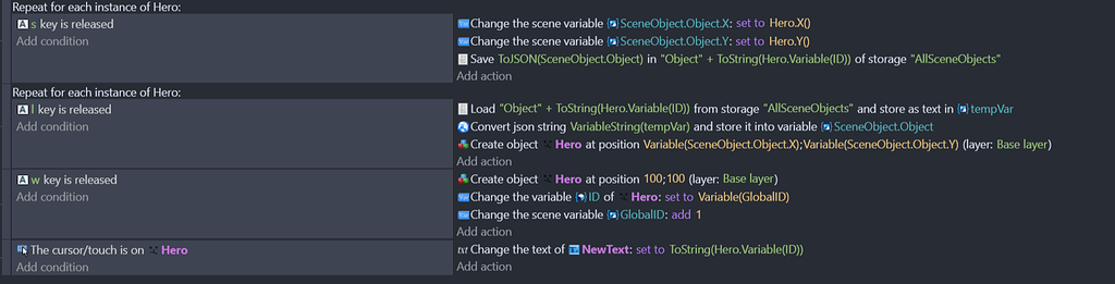 Save system for all objects in the scene - How do I...? - GDevelop Forum