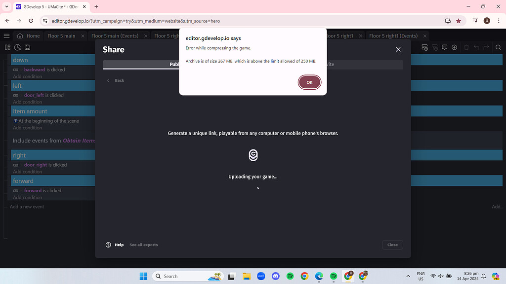 Export size issue help? - GDevelop general - GDevelop Forum