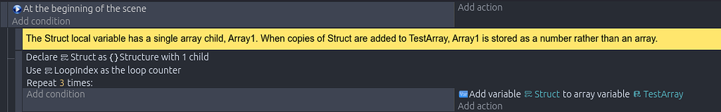 Bug when creating an array as a child of a structure - Bugs reports ...