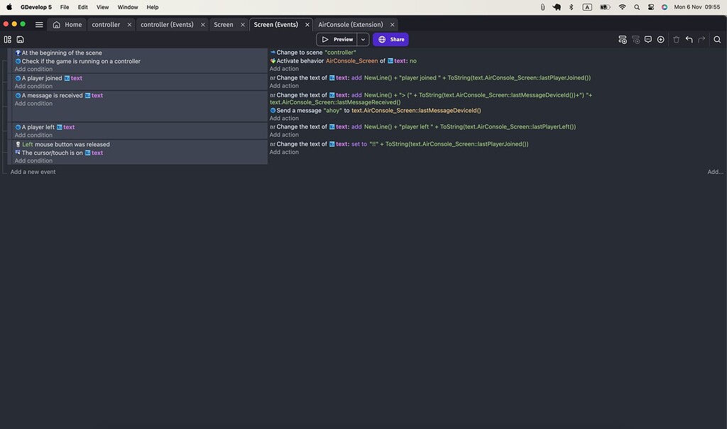 [WIP] AirConsole local multiplayer extension - Extensions - GDevelop Forum