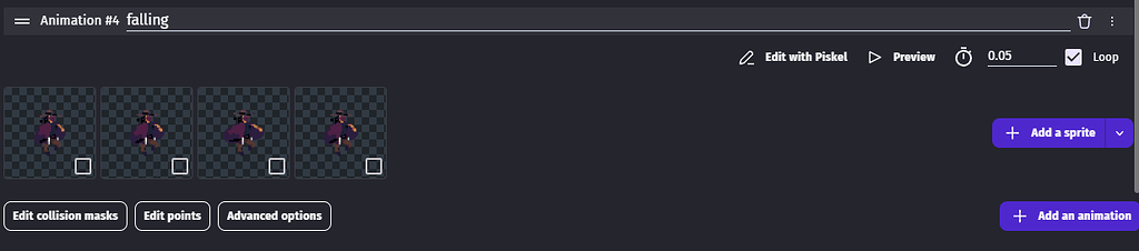 Falling animation is stuck - How do I...? - GDevelop Forum