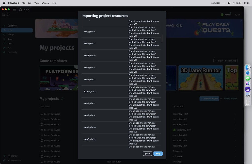 Assets now have 0 bytes - Bugs reports - GDevelop Forum