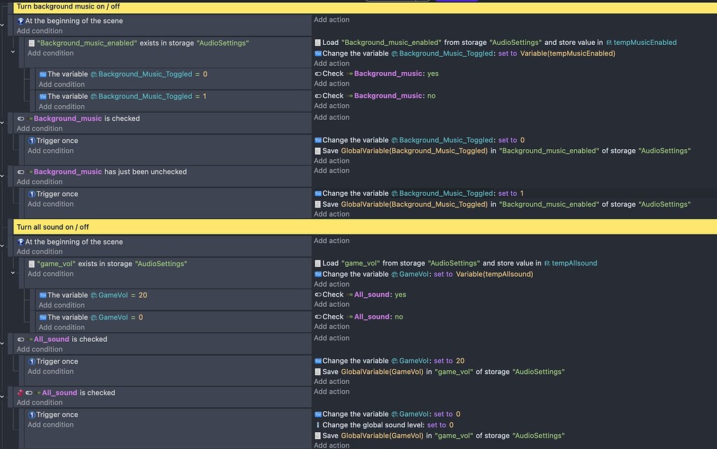 Help getting toggle switches to save on menu scene - How do I ...