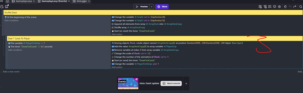 shuffle array javascript | simple example code -... Shuffle cards with array tools and a repeat loop that stops when the ...