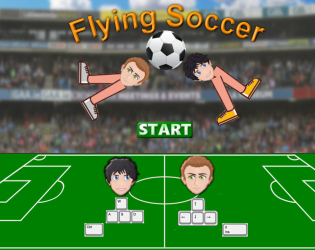 Flying Soccer a game for two player or one - Games showcase