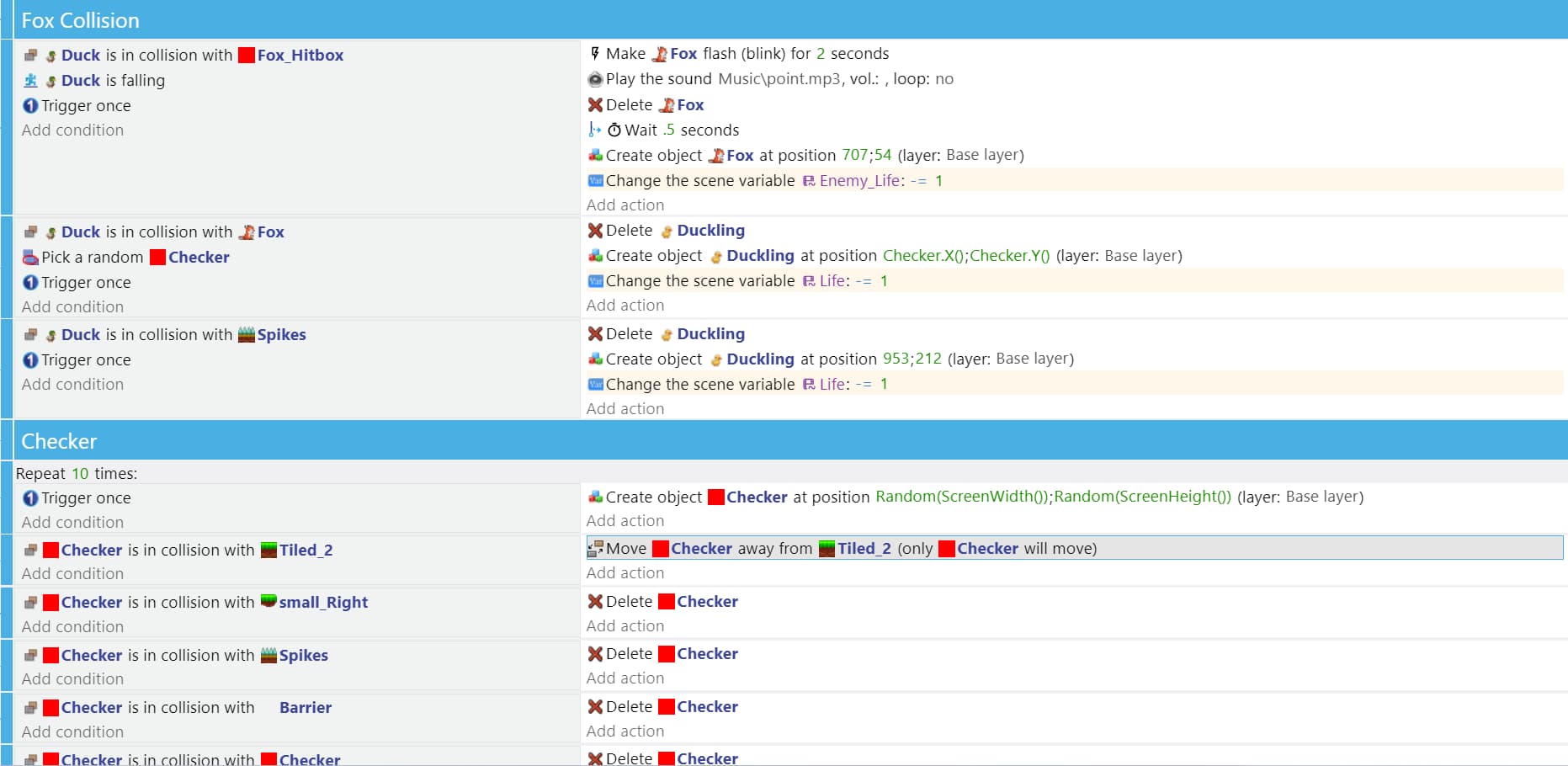 Randomly created sprites not always working - How do I...? - GDevelop Forum