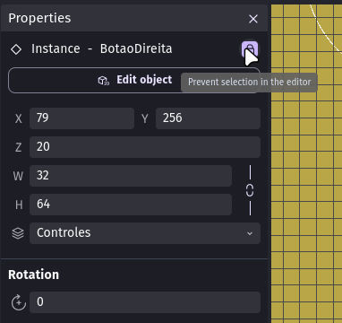 Able to select locked objects in the editor - Bugs reports - GDevelop Forum