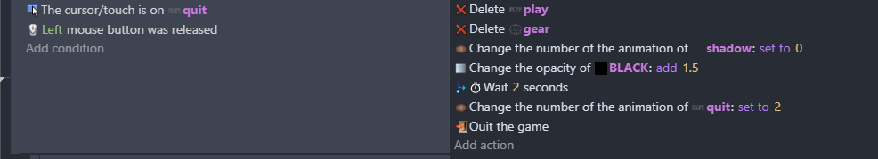 Click button about transitions (no key button) - How do I ...