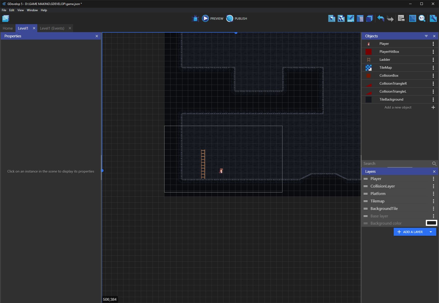 Camera not following Player - How do I...? - GDevelop Forum