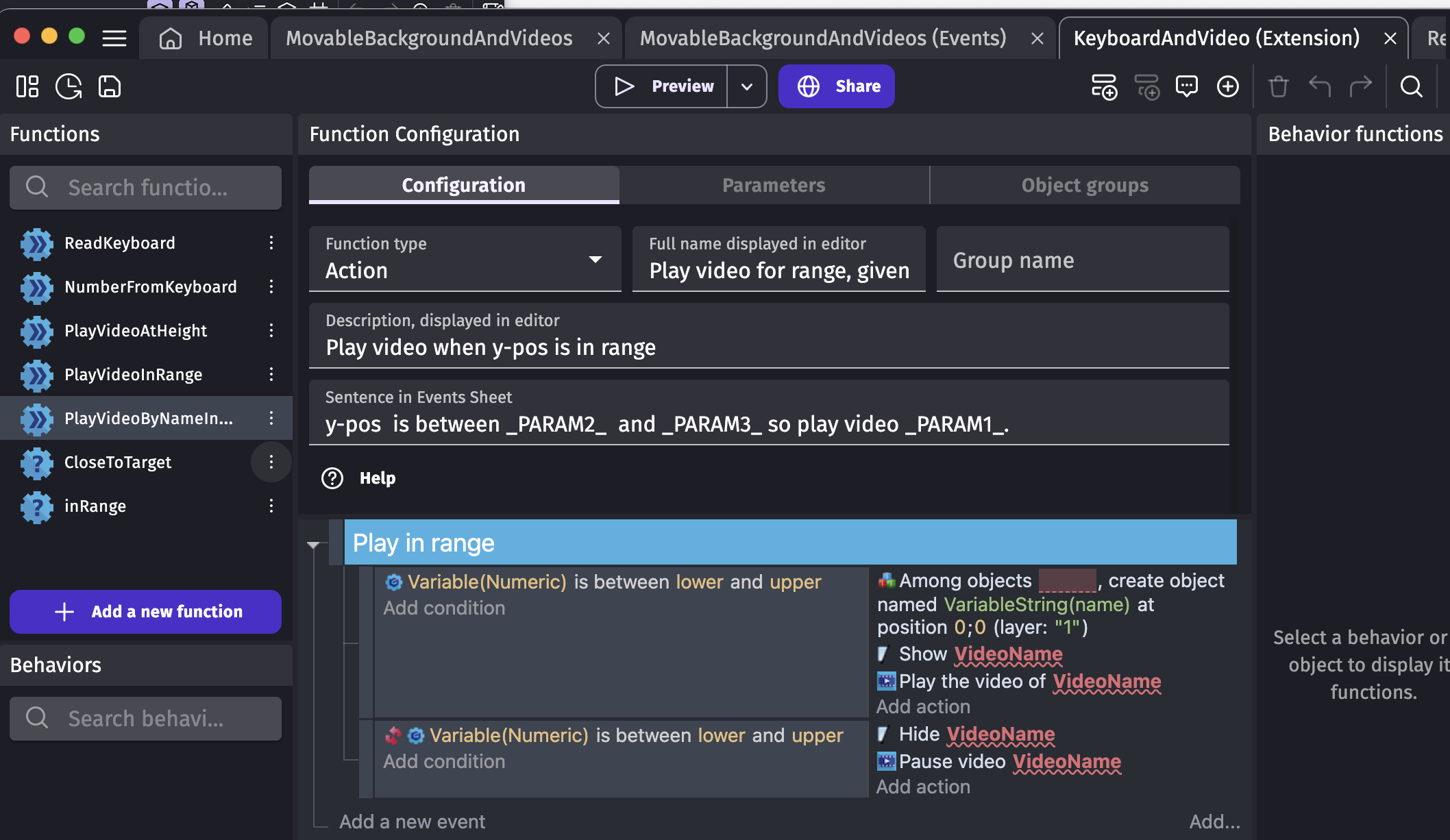 How i I create the object group that is needed by "Create an object ...