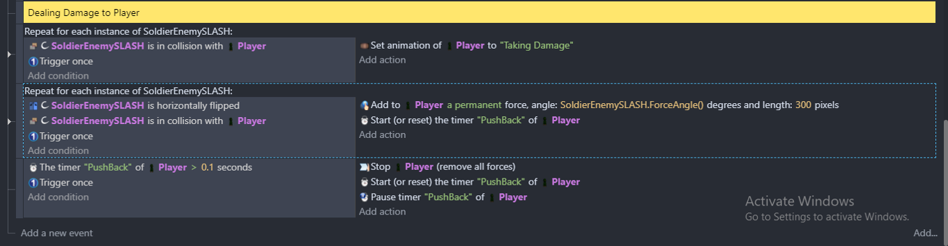 Player Damage reaction - How do I...? - GDevelop Forum