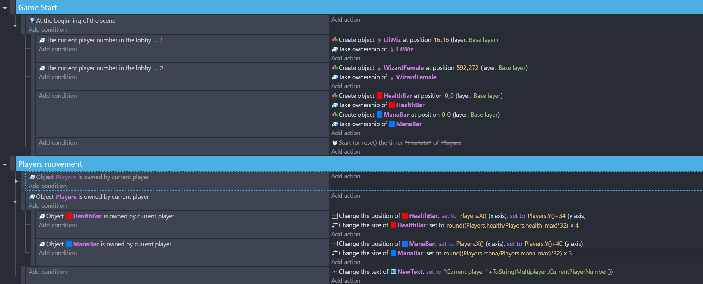 Multiplayer: Lagging / different behavior on gd.games and localy 