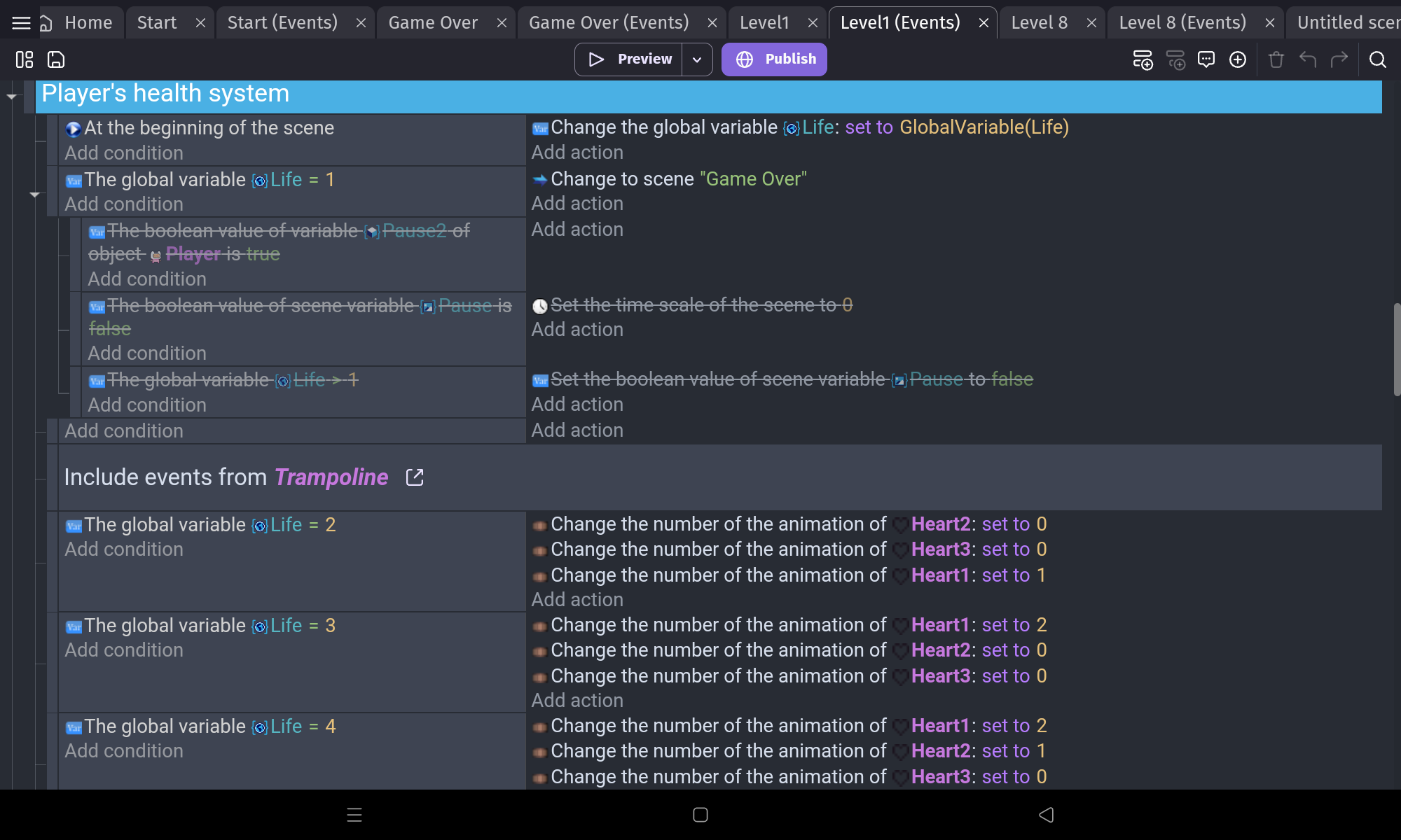 UI not responding as desired in Android - How do I...? - GDevelop Forum