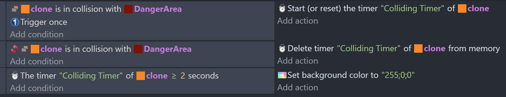 Clone collision check - How do I...? - GDevelop Forum