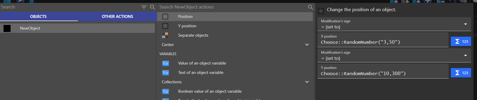 [SOLVED] Random Between 2 Numbers - How do I...? - GDevelop Forum